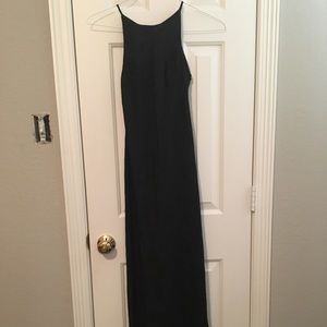 Black floor length banquet dress